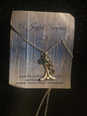 Ladies Stainless Steel Necklace With Hockey Sticks